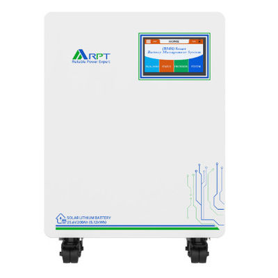 良い価格 LiFePO4 住宅用エネルギー貯蔵 5.2 kWh 容量と持続可能なエネルギー管理のための 200W ソーラーパネル オンライン